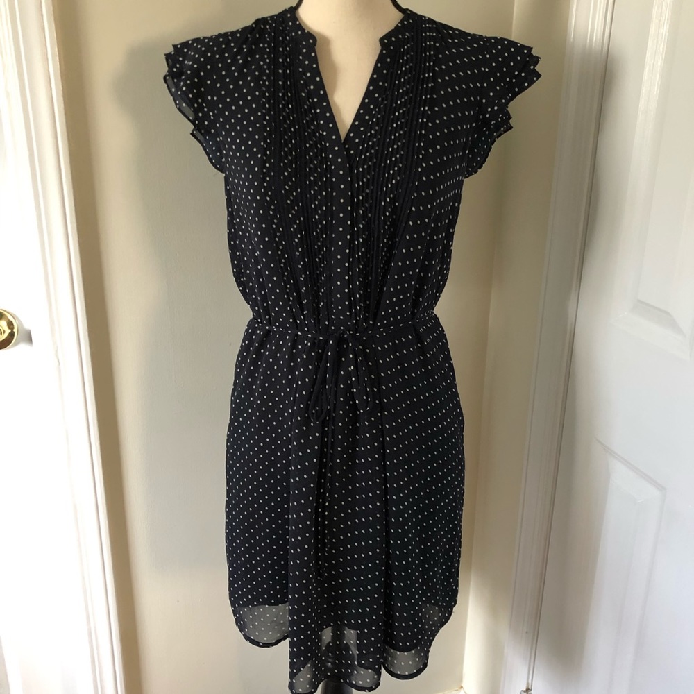 H&M Navy/White Polka Dot Dress, 8